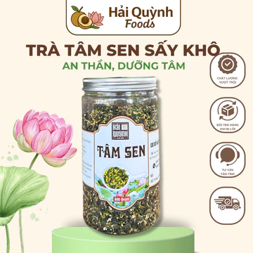 Trà tâm sen khô 500g tim sen sấy khô dùng pha trà Hải Quỳnh Foods