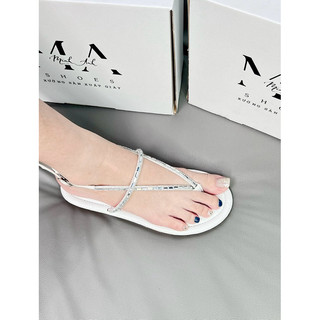 Sandal Kẹp Nữ 1 Dây Đính Xoàn MA Shoes D4715 – Dép Nữ Hot Trend Hè 2026, Êm Chân, Chống Trơn Trượt, Đi Chơi Sang Chảnh