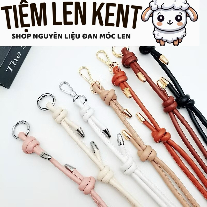 Dây đeo túi da PU Khóa Vàng 80cm-150cm(Có thể điều chỉnh kích cỡ) TIỆM LEN KENT