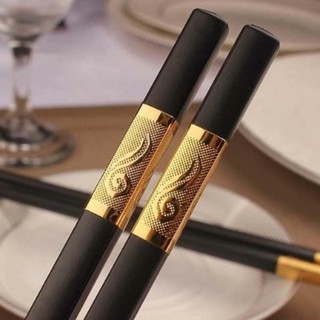 SET 10 ĐÔI ĐŨA ĐEN MẠ VÀNG CAO CẤP