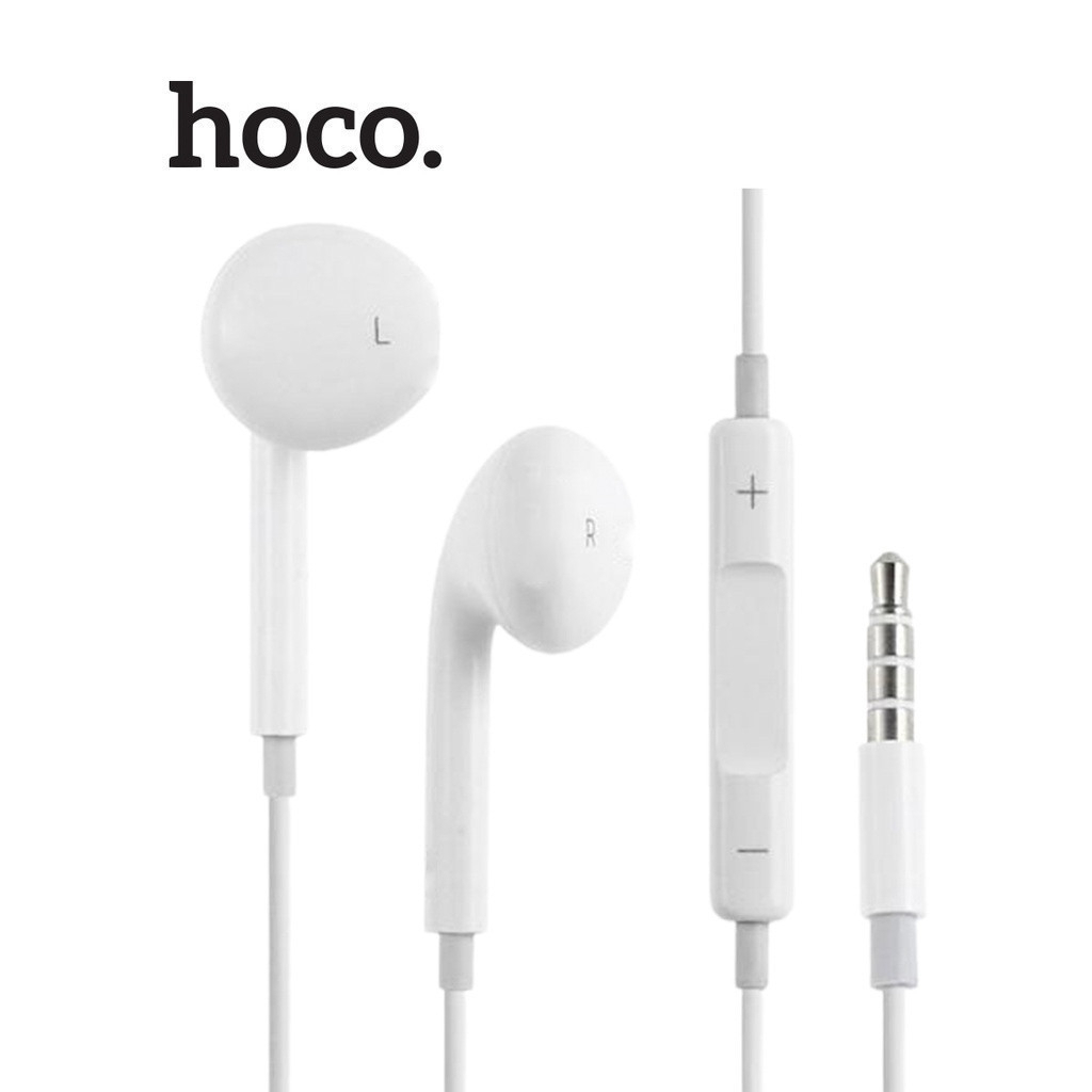 Tai nghe có dây Hoco M1 jack 3.5mm nhét tai full chức năng nghe gọi đàm thoại