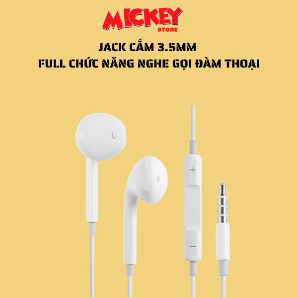 Tai nghe có dây Hoco M1 jack 3.5mm nhét tai full chức năng nghe gọi đàm thoại