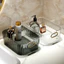 Combo 2 Khay đựng đồ trang điểm, mỹ phẩm để bàn trong suốt - Hộp nhựa đựng đồ đa năng có tay cầm tiện lợi