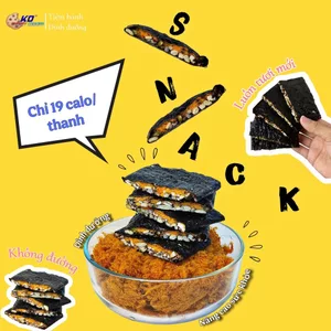 Rong biển kẹp hạt dinh dưỡng thương hiệu KD Shop 250g túi ăn liền, giòn ngon, đậm đà