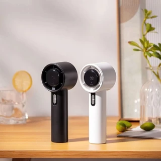 【Tặng Dây Đeo + Dây Sạc】Quạt Cầm Tay Turbo Tốc Độ Gió Cực Mạnh - Quạt Làm Mát Nhanh,Quạt tích điện mini pin cao 5000 mah