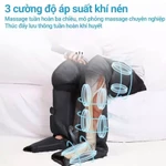 Máy Massage Chân – Bắp Chân – Đầu Gối HUMAM MTJ-4 | Công Nghệ Khí Nén Nhật Bản | 3 Mức Nhiệt Trị Liệu | Hỗ Trợ Suy Giãn — ảnh 3