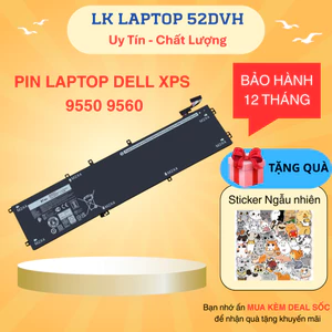 Pin Laptop Dell XPS 15 9550 9560, Precision 5510 5520, Inspiron 15 7590 7591, 5XJ28 RRCGW H5H20 4GVGH 6GTPY