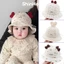 Mũ vành trẻ em sơ sinh chất nhung mịn (chỉnh độ rộng) cho bé gái bé trai 0-18 tháng ShinHome