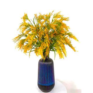 Combo Lúa Nếp Chín Vàng ( GIÁ KHỒNG KÈM BÌNH ).Một  Cành 7 Chùm Bông, Lá, Hạt To Chắc Mẩy, Trang Trí Decor Xinh, Quá đep