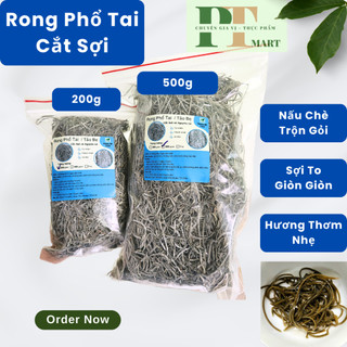 Phổ tai cắt sợi. Nấu chè thanh nhiệt, gỏi rong biển ---> Phổ tai cắt