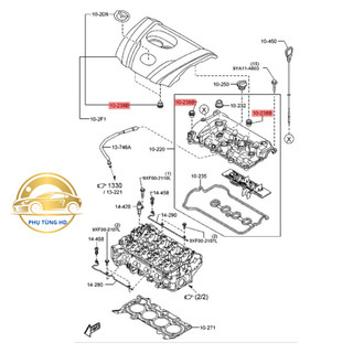 Đệm Cao Su Gắn Nắp Che Động Cơ Cho Xe Mazda 2, 3,6, CX3, CX5, CX 3, CX 30, CX 5, CX 9