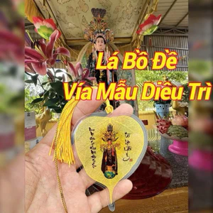 Lá Bồ Đề Vía Mẫu Diêu Trì trang trí