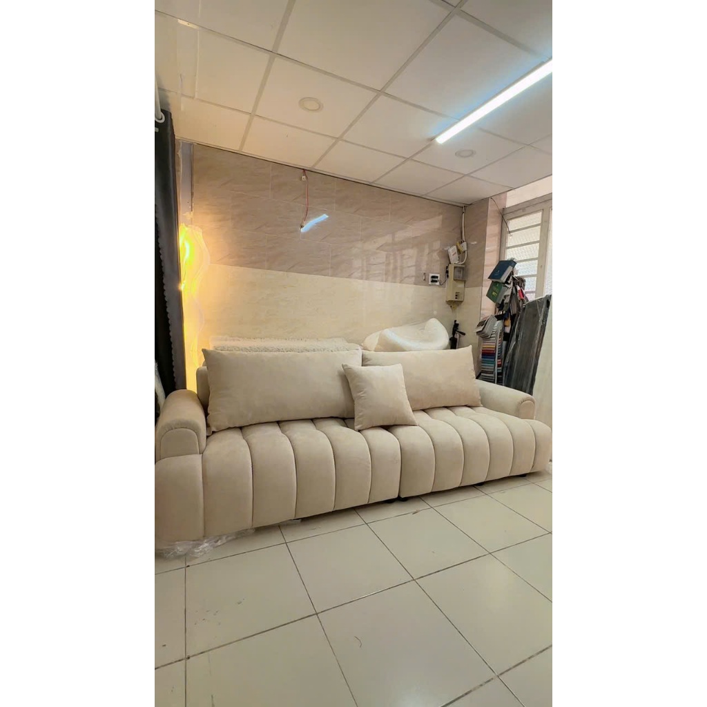 sofa Bắc Âu NHU Y DECOR tặng kèm 4 gối, đa dạng chất liệu và kích thước giao nhanh HCM