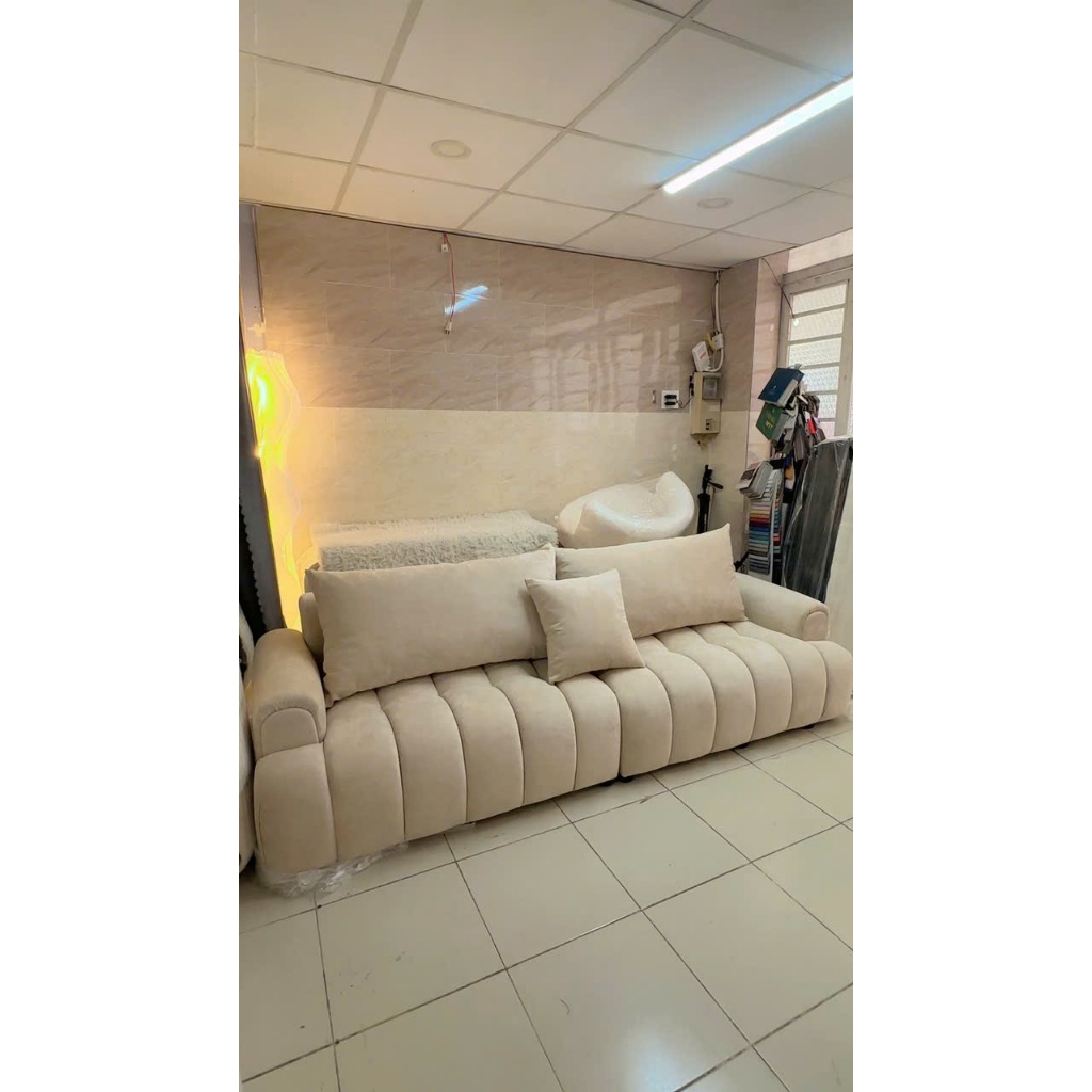 sofa Bắc Âu NHU Y DECOR tặng kèm 4 gối, đa dạng chất liệu và kích thước giao nhanh HCM