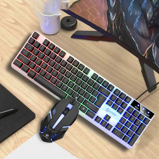 Bộ Bàn Phím Và Chuột giả cơ có led Limeide GTX 350-G200  Có Đèn Nền Nhiều Màu Sắc HOT