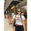 Áo Thun Nữ Ôm Body In Chữ NUMBER ONE GIRL Cổ Tròn Babytee Tay Ngắn, Áo Trơn Ôm Baby Basic Đơn Giản