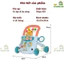 Xe Tập Đi Đa Năng Cho Bé 5IN1 Xe Đẩy Tập Đi Chống Lật Chống Trượt Chống Chân Vòng Kiềng - BỐ KHỦNG LONG
