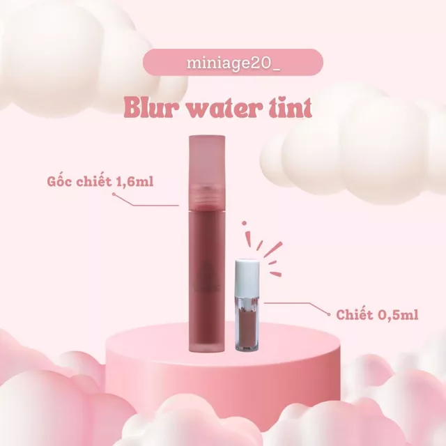 [SON CHIẾT] Son 3 C E Blur Water Tint chiết 0,5ml chất son mềm mịn dễ tán siêu lì
