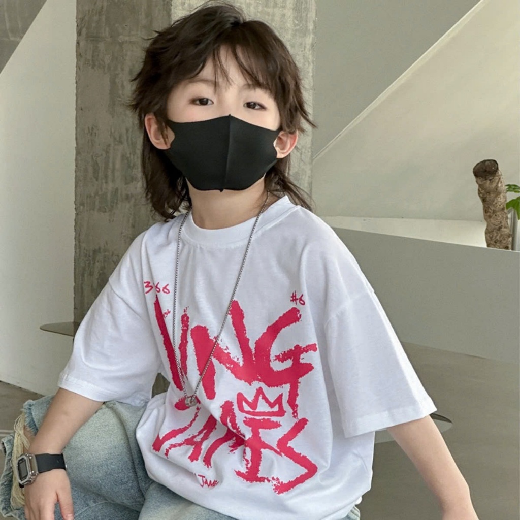 Áo Thun Trẻ Em KING JAMES – Thiết Kế Mạnh Mẽ, Form Rộng Cá Tính B672 | JJ Kids Fashion Official