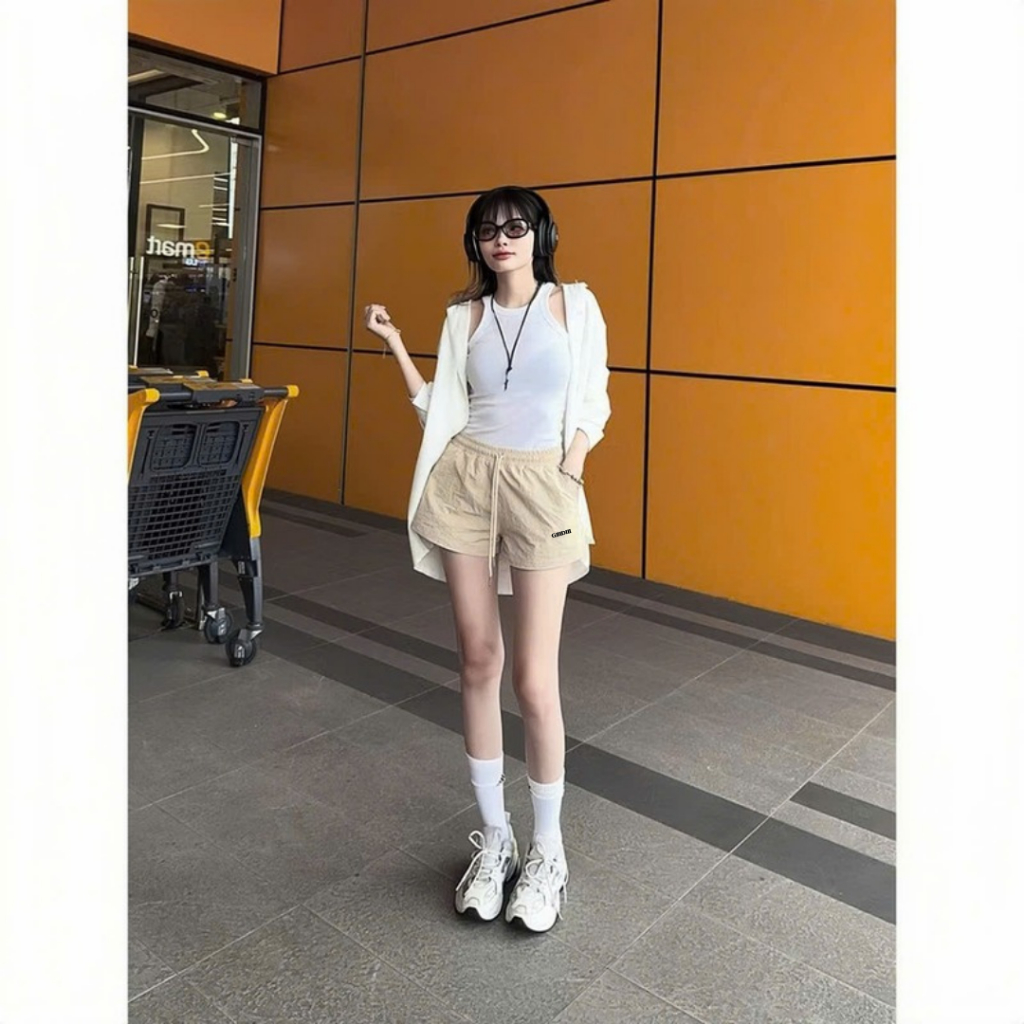 Quần đùi nữ, quần short thêu chữ chất kaki mềm mịn thoáng mát chuẩn form, quần mùa hè short Hàn 009 | BigBuy360 - bigbuy360.vn