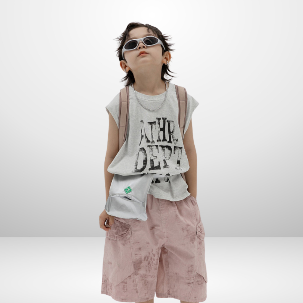 Áo Ba Lỗ Trẻ Em Mùa Hè – Phom Rộng Thoáng Mát – In Chữ Cực Chất | JJ Kids Fashion