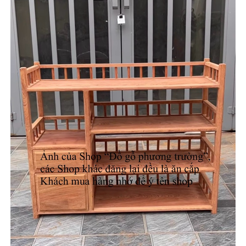 kệ trà cao 70 ngang 70 sâu 30 gỗ hương đá ( sản phâtm không có sẵn)