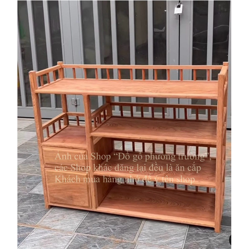 kệ trà cao 70 ngang 70 sâu 30 gỗ hương đá ( sản phâtm không có sẵn)