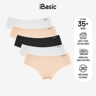 Combo 5 quần lót nữ su lưng vừa không đường may không lộ viền iBasic V188