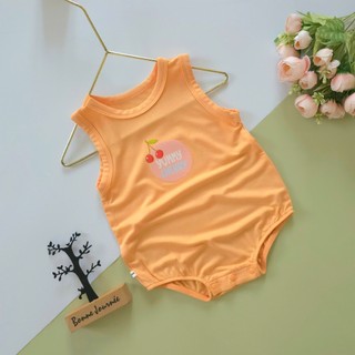 Body hè 3 lỗ BUNNY chất cotton lụa siêu mềm mát mịn cho bé 4-10kg-Form rộng