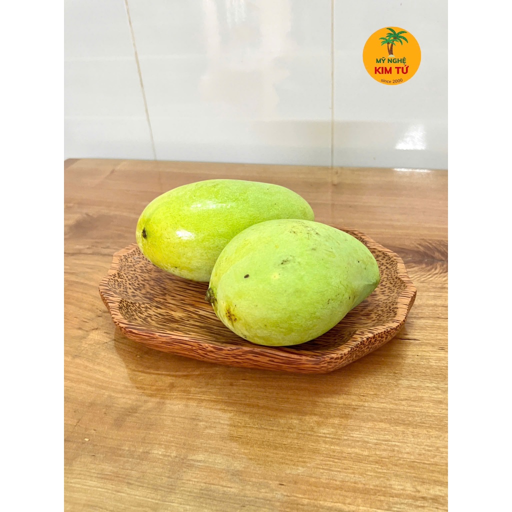 Dĩa Gỗ Dừa Nguyên Khối Hình Hoa Lục Giác KIM TỨ - Mỹ Nghệ Dừa Bến Tre Cao Cấp, Hàng Chuẩn Loại 1