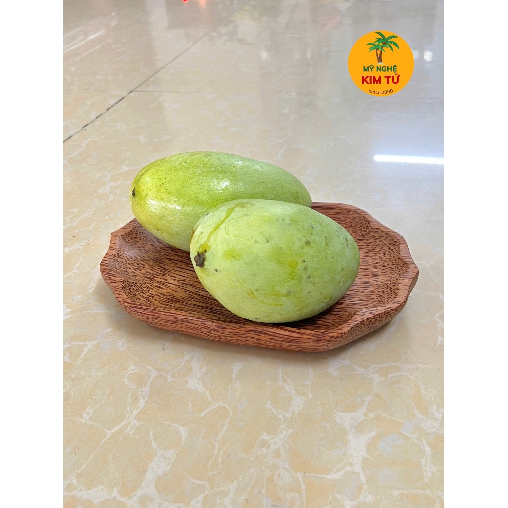 Dĩa Gỗ Dừa Nguyên Khối Hình Hoa Lục Giác KIM TỨ - Mỹ Nghệ Dừa Bến Tre Cao Cấp, Hàng Chuẩn Loại 1