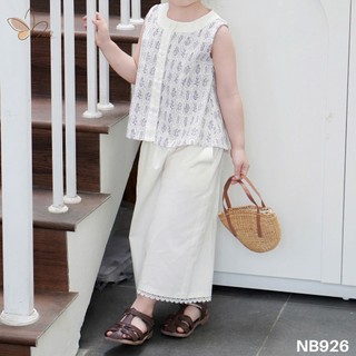 [B&G] Sét bộ áo line quần thô cotton dài mùa hè cho bé gái từ 12-45kg(2-12 tuổi)