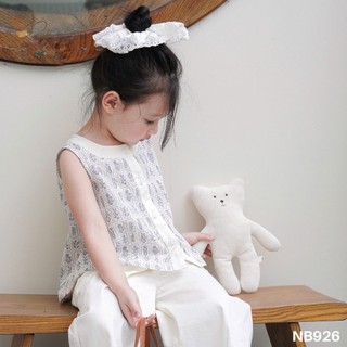 [B&G] Sét bộ áo line quần thô cotton dài mùa hè cho bé gái từ 12-45kg(2-12 tuổi)