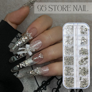Khay đá chân nhọn nail , đá gắn móng nhiều size