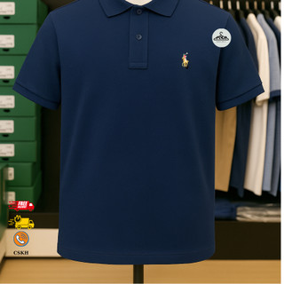 Áo Polo Nam Cổ Bẻ  – Màu Xanh Navy Trẻ Trung, Vải Cotton Mát Mịn, Mặc Gọn Dáng – Đi Làm Đi Chơi