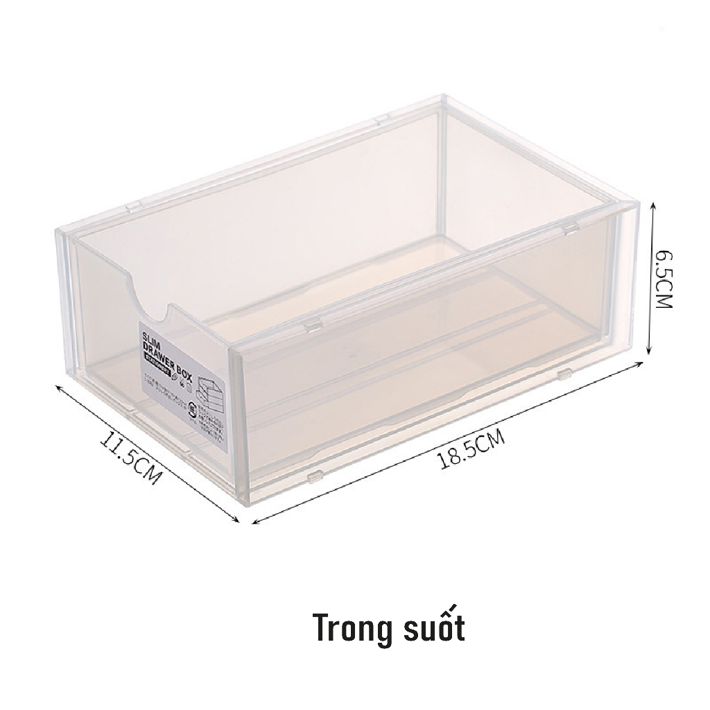 [Giá Rẻ] Hộp nhựa để bàn có ngăn kéo xếp chồng đa năng NTP decor dùng với kệ decor | BigBuy360 - bigbuy360.vn