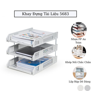Khay Đựng Tài Liệu , Kệ Đựng Tài Liệu Văn Phòng Cao Cấp, Khay A4 nhiều ngăn tiện dụng 5683