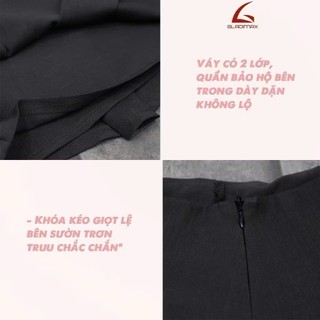 [ NEW ] Chân Váy Xếp Ly 2 Lớp Có Lót Bảo Hộ Gladimax VN152 Hack Dáng l Chất KAKI  l SHORT SKIRT