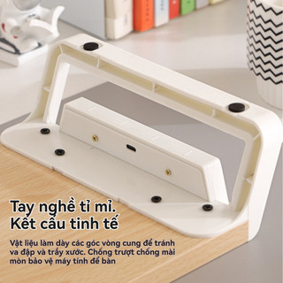 Vật liệu gỗ chất lượng cao Giá đỡ màn hình Kệ Màn Hình Cổng USB Máy Tính Giá Đỡ Màn Laptop Máy Tính Kiêm