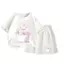 Bộ Ngắn Tay Mùa Hè Chất Vải Cotton Thoáng Mát Cho Các Bé Khi Mặc, Hình 4 Bé Thỏ Đi Tắm (M 130)
