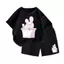 Bộ Ngắn Tay Mùa Hè Chất Vải Cotton Thoáng Mát Cho Các Bé Khi Mặc, Hình 4 Bé Thỏ Đi Tắm (M 130)