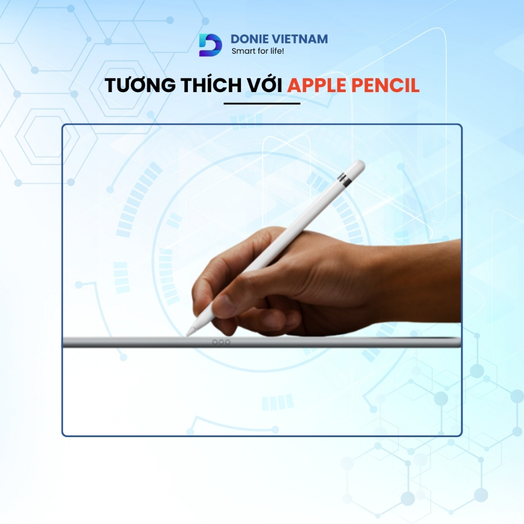 Kính Cường Lực Độ Cứng 9H Trong Suốt Cho iPad A16 Gen 10/11 Air 4/5/6/7 Pro 11 13 M3 M4 | Donie C01