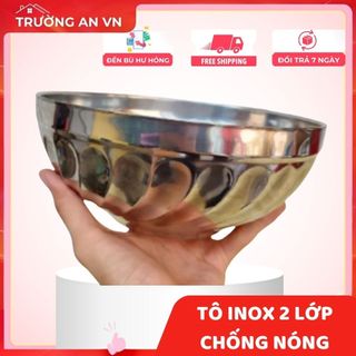 Tô chén bát inox kiểu dáng xoắn Hàn Quốc 2 lớp cách nhiệt,Tô Chén inox cao cấp đủ kích cỡ - Trường An VN