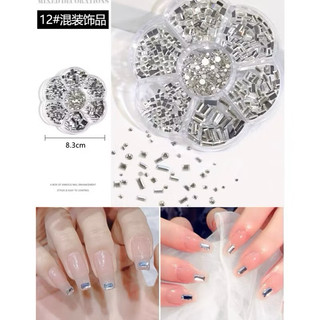 Đá chân bằng nail  , đá gắn móng( 100 viên ) , đá pha lê