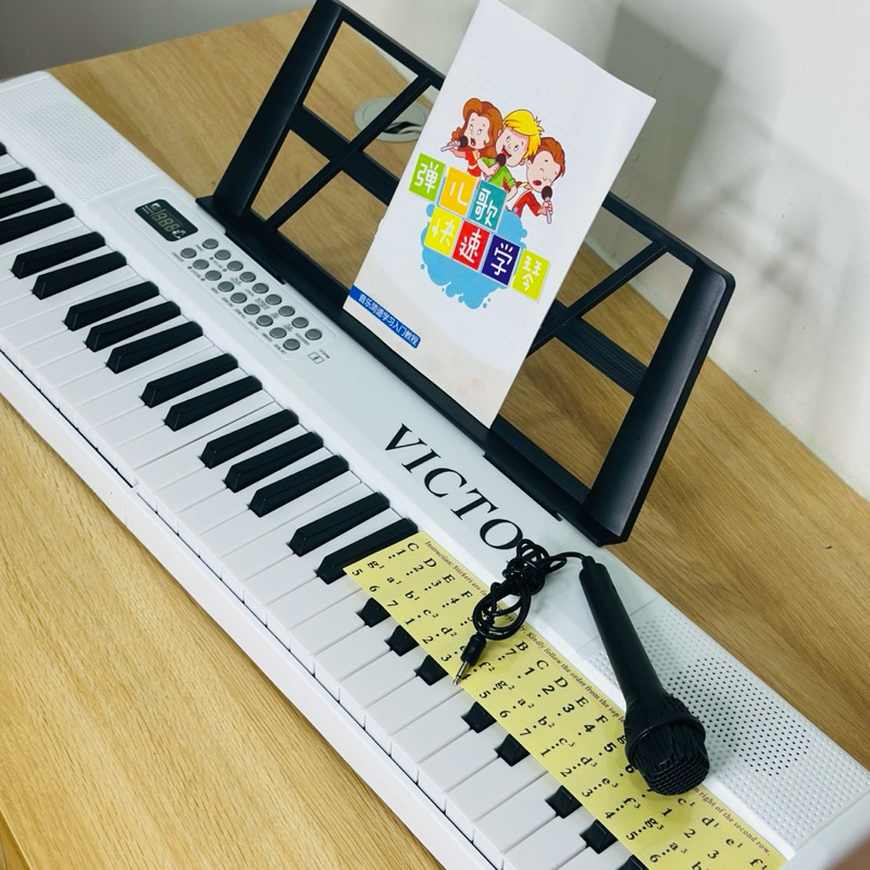 Đàn Piano Điện VicTor Gấp Gọn 61 phím, Phím lực -Tặng Khoá Học Online