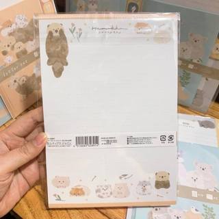 VPP Nhật Bản 🇯🇵 Giấy viết thư Kèm Bao thư mẫu bạn Rái Cá & Cún Con và Koala ♥ Letter Set Pet friends