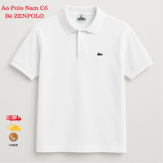 Áo Polo Nam Trắng Cổ Bẻ – Vải Poly Co Giãn, Form Chuẩn, Thấm Hút Mồ Hôi, Mặc Đi Làm Đi Chơi