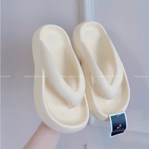 Dép Kẹp Nữ Xỏ Ngón Cao Su Non Đúc Cao 3cm Đi Mưa Êm Chân Hàng Loại 1 QC TRINH LÊ GIÀY DÉP