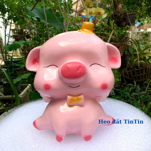 Heo đất lợn đất tiết kiệm Thiên Thần cánh tiên size đại,ống tiết kiệm quà tặng trang trí HĐ33