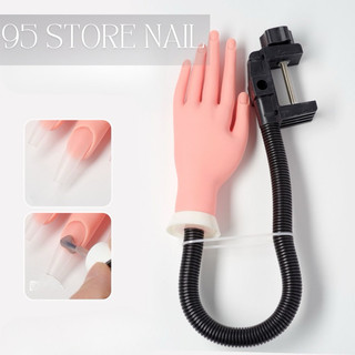 Bàn tay silicon kẹp bàn - bàn tay giả học nail , thực hành , cán ngón tay có thể uốn cong tuỳ chỉnh